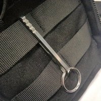 Outdoor EDC Multifunction Tool Wallet Stainless Steel Keychain Key Ring Clasp Carabiner Money Clip Camping Accessories