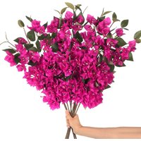 Artificial Flower Bougainvillea Vines Branches Faux Plants Long Stem Fake Flowers for Home Garden DIY Decor Wedding Centerpieces