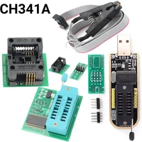 CH341A Programmer Complete Kit SOIC8 Adapter 24 25 Series CH341A Flash BIOS USB Programmer Module For EEPROM 24CXX/25CXX/93CXX