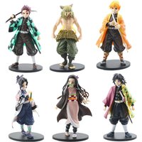 Anime Demon Slayer Figure Kamado Tanjirou Nezuko Action Figures Model Toys Zenitsu Figurine Inosuke Kimetsu No Yaiba Figura