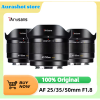 7artisans AF 25mm 35mm 50mm F1.8 LITE Series APS-C AutoFocus Large Aperture Prime Lens for Sony E A7C II A6700 Fuji XF XT-5XT-50