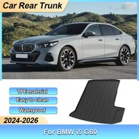 For BMW I5 G60 2024 2025 2026 Sedan TPE Trunk Mats Waterproof Non-slip Cargo Liner Anti-slip Floor Tray Liner Auto Accessories