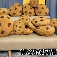 Cookie Pillow Chocolate Chip Cookie Pillow Food Shaped Pillow Round Soft for Floor Couch Sofa Cushion Bedroom Decor Gift