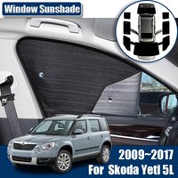 For Skoda Yeti 5L 2009~2017 Accessories Car Sunscreen Sunshades Windshield Anti-UV Visor Sun Blinds Cover Interior Auto Parts