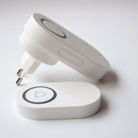 Waterproof Wireless Doorbell QX-009 LED Light Home Calling Bell Remote Ring 60 Chimes 4 Volumes EU Plug AC 110-240V