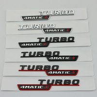 2pcs TURBO 4MATIC Plus Car Emblem Fender Badge Sticker Accessories For Mercedes AMG A45 CLA45 C117 GLA45 GLE53 X247 W117 CLA35