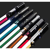 RGB Metal Lightsaber Dueling Smooth Swing Sword Sabre De Luz 16 Color Changing 16 Sounds FOC Rave Flashing Toy