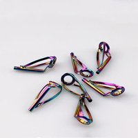 5PCS Tip Eye Top Durable Tackle Fishing Guide Ring Repair Kit Professional Fishing Rod Stainless Steel Parts Circle Fishing Tool