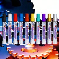 10-color Solid Paint Pen Set SD001 High Temperature Resistant Waterproof Underwater Marker White Oily Non-fading Marker
