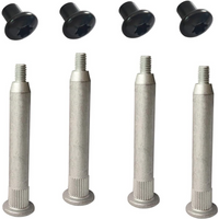 Door Hinge Pin Repair Kits for 2007-2018 Wrangler JK Anti-Rust Hinge Lock (4 Door Hinge Pin and 4 Door Hinge Nuts)