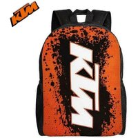 KTM large capacity printed portable and environmentally friendly riding backpack, motorcycle riding handbag, printed backpack