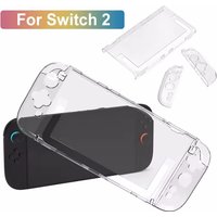 PC Hard Clear Frame Protector Case For Nintendo Switch 2 Console Accessory Transparent Antiscratch Crystal Shell Skin Case