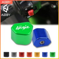 CNC Locomotive Motorcycle Turn Signal Switch Button Replace For Kawasaki Ninja 250 300 400 650 ZX6R Steering Switch Accessories