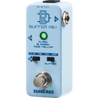 SONICAKE Buffer ABY Line Selector AB Switch Mini Guitar Effects Pedal True Bypass With Buffer Switch QSS-23