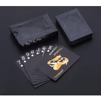 Color Black Gold Playing Card Game Card Group Waterproof Poker Suit Magic Dmagic Package Board Game Collection Entertainment