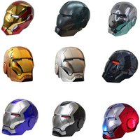Rc Mk50 Marvel Iron Man spider man 1:1 Wearable Helmet Voice-Activated Deformation Around Animation Derivatives Model Gift