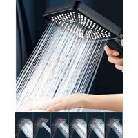 6 Mode Adjustable Rainfall Shower Large Flow Showerhead High Pressure Water Saving Shower Mixer Set Bathroom Accessories New