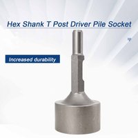 65A Hammerbohrer-Adapter aus einteiligem geschmiedetem Stahl für Betonbrecher, verwandelt sich in einen Bohrhammer mit 24-mm-Sechskantanschluss – wählen Sie 51 mm oder 85 mm Innendurchmesser für den