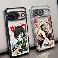 New D-emonS S-layerS Anime Phone Case For Google Pixel 10A 9A 9 8A 8 7A 7 Pro XL Plating Drop-proof Transparent Soft Cover