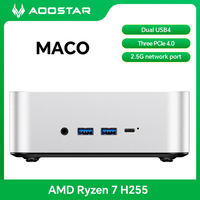 Aoostar MACO AMD Ryzen 7 H255 Mini PC, Pro 8845HS Mini Desktop Computer, High-Performance AI Mini Host for Gaming pc