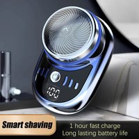 Mini Electric Travel Shaver For Men Pocket Size Micro USB Rechargeable Portable Painless Cordless Trimmer Knife Face Beard Razor