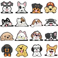 16pcs New Dog Animal Shoe Charms for Clogs Shoe Decoration Premium Quality Popular Shoe Accessories for Great X-mas Gift