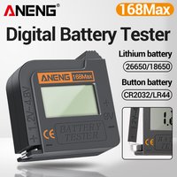 ANENG 168Max high-precision digital battery tester universal voltage detector suitable for AA AAA 18650 9V button battery