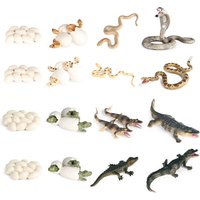 Life Cycle Animal Figures Set Crocodile Snake Animal Figurines Anime Action Figure Plastic Animals for Children Kids Novel Toys