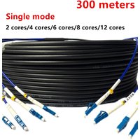 300meters LC Armored Optical Cable,Single-mode,2-core,4-core,6-core,8-core,12-core,GYXTW,Outdoor,Hard Not Soft Fiber Optic Cable