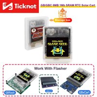 Karta pamięci Flash TicKnot Rewritable GB/GBC RTC 8MB 1Mb SRAM do GB/GBC/Game Boy Player, kompatybilna z Joey JR i GBxcart Burner