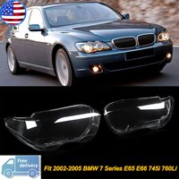 Für BMW 7er Serie E65 E66 745i 745Li 760i 760Li 2002-2005 Scheinwerferlinsenabdeckung Klare Autolichter Lampenschirm Paar Scheinwerferabdeckung