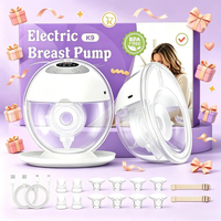 Electric Breast pump Hands-Free 4 modes & 12 levels , Pain-Free, BPA-Free Milk Collector with 17/19/21/24 mm Flange