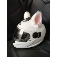 AliExpress NONE 2-Pack Faux Fur Cat Ears Helmet Accessories, Detachable Plush Kitty Ears, Fits Motorcycle/Electric Bike/Ski Helmet, Cute Decor F