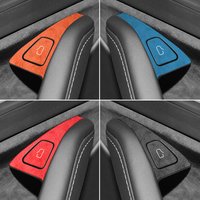Top Suede For Tesla Model 3 Model Y (2019-2024) Door Switch Button Trim Cover Protection Decoration Car Interior Accessories