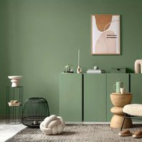 Solid Color Waterproof Self-adhesive Wallpaper Green White Matte Finish for Room Wardrobe Kitchen Customizable Furniture Wall St