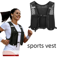 AliExpress NONE Running Hydration Vest for Women and Men, Water-Resistant, Breathable, Backpack for Runs, Hiking, Cycling, Trails, Marathons