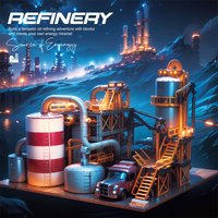 New 33200 1831pcs Construction Street View Oil Refinery Building Blocks Bricks Assembling Model Toys for Boys Birthday Gift Set