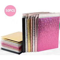 50pcs Shipping Bags Self Seal Small Business Supplies Poly Mailing Packing Bag Holographic Bubble Mailer Packaging Kpop Delivery