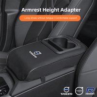 Car Armrest Box Cushion Leather Soft Pad With Cup Holder For Volvo Rdesign XC90 XC40 XC60 V60 V70 V90 V40 EC40 EX40 S80 S60 S90