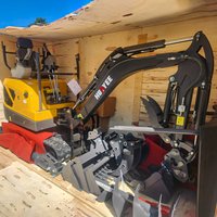 Mini excavator, 3 tons, Kubota engine, customized Euro 5 emission standard, hydraulic tracked excavator, fast delivery.