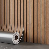 40cmx3m Waterproof Stain Resistant Plaid Wallpaper Peel Stick Brown Wall Sticker Living Room Ceiling Renovate