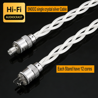 Nowy kabel zasilający 5N OCC, wykonany z pojedynczego kryształu, przeznaczony do wzmacniaczy audio klasy audiophile, DAC, filtrów HIFI, dostępny w wersjach amerykańskiej i europejskiej, z wtyczką