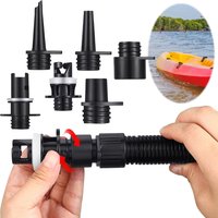 6Pcs Pump Hose Nozzles Inflatable Air Pumps Hose Nozzle Kit Kayak Air Pump Tube Adaptor Inflatable Boat SUP Accessories