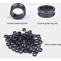 For Spinning Fishing Reel Durable Smooth Accessory 3 Sizes Fishing Line Roller Ceramic SIC Thread Guide Fishing Line Roller