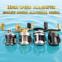 6.2:1/7.0:1 Metal Micro Drum Reel High Speed Baitcasting Reel With Magnetic Brake For Pike Trout Bass Light Tackle Fishing Gear