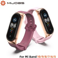 Strap For Xiaomi Mi Band 10 9 8 7 6 5 Silicone Wristband Bracelet Replacement For Xiaomi Band 8 MiBand 9 10 Wrist Strap