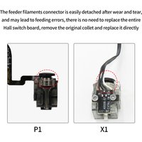 Toaiot For Bambu Lab 3D Printer P1P/P1S Hall Switch Connector Extruder Filament Sensor P1 Series 3D Printer Update Accessories