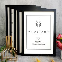 5Pcs Wooden Photo Frames For Picture Wall 10X15 15X20 20X25 A4 Pictures Frame Stand For Pictures Certificate Commemorative Gift