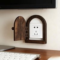 1 Handcrafted Wooden Outlet Cover, Non-electric, Handmade Wooden Construction, Dust and Dust-proof, Covers and Decorates Outlets