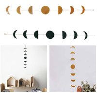 Moon Phase Garland Wall Hanging Boho Acrylic Moons Ornament Home Decor